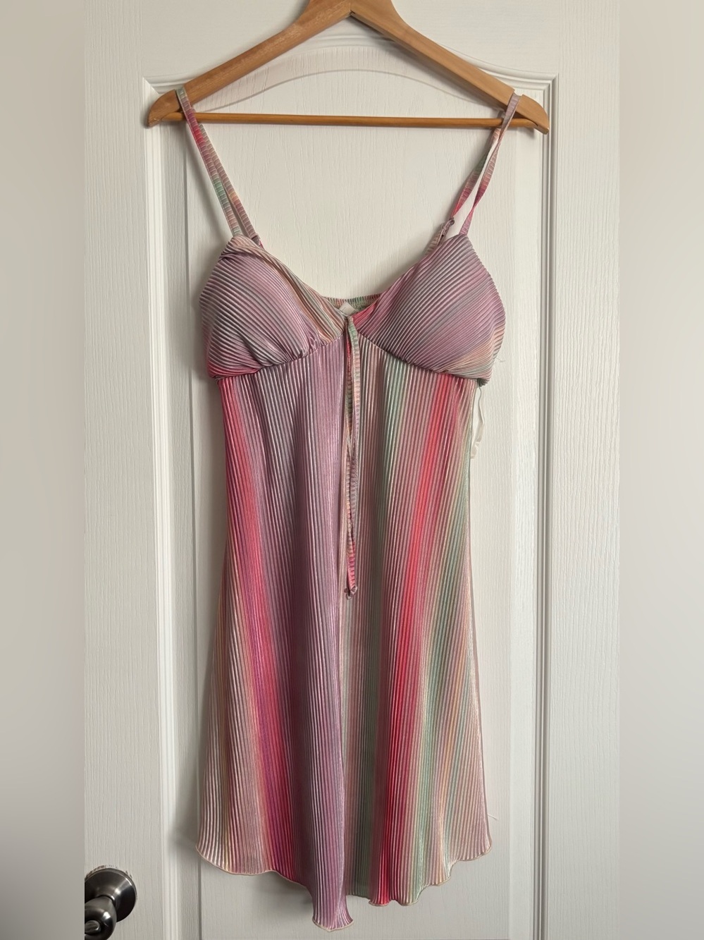 No Boundaries Pleated Hanky Hem Babydoll Dress
